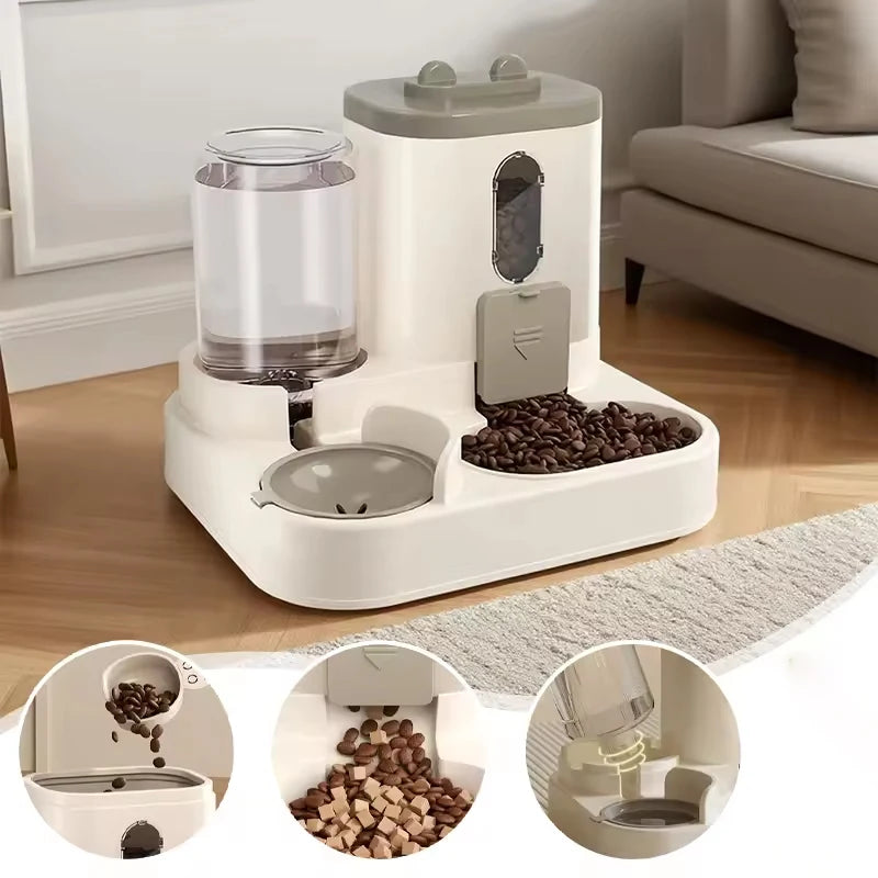 Automatic Pet Feeder – Large Capacity Food & Water Dispenser for Cats & Dogs