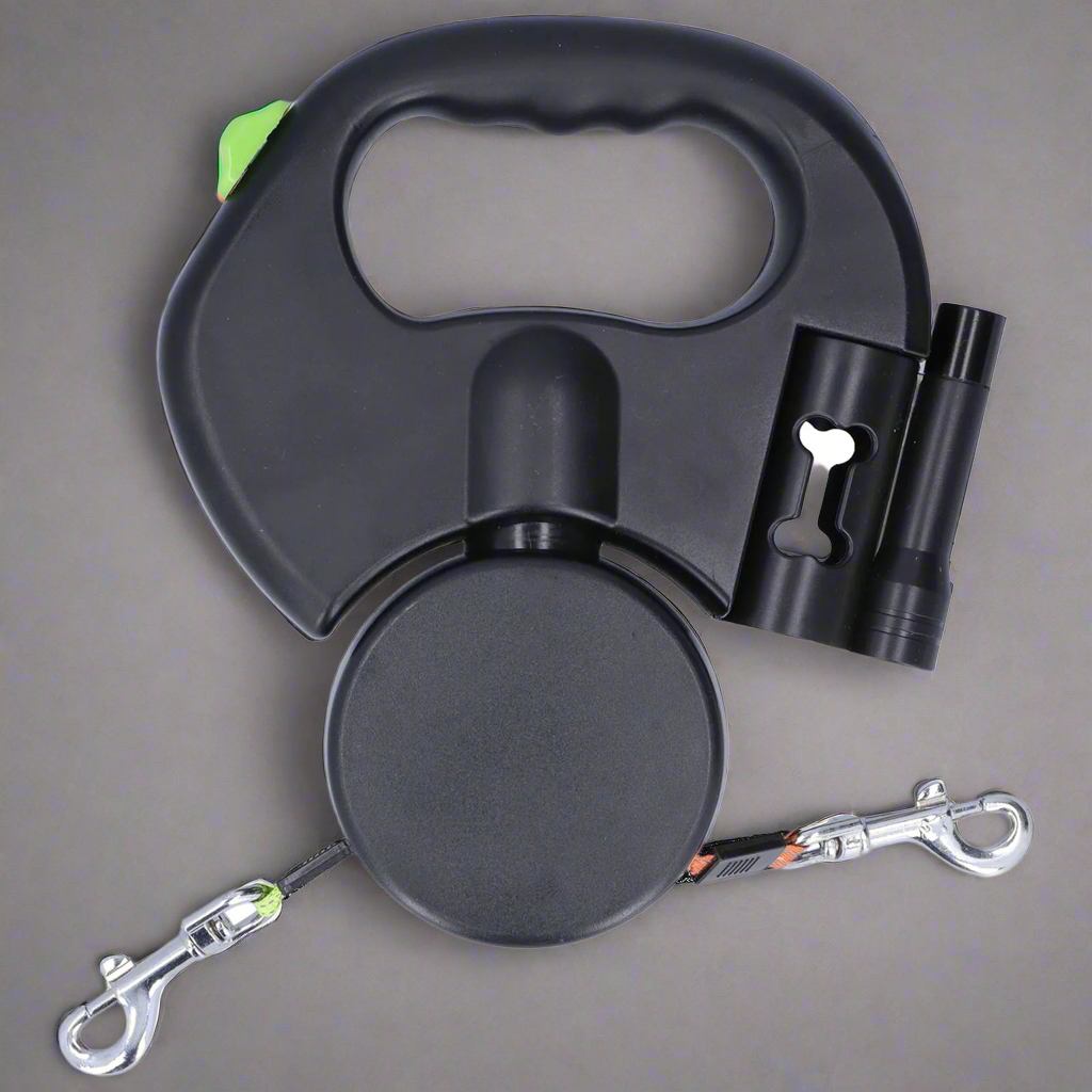 Retractable Double Dog Leash
