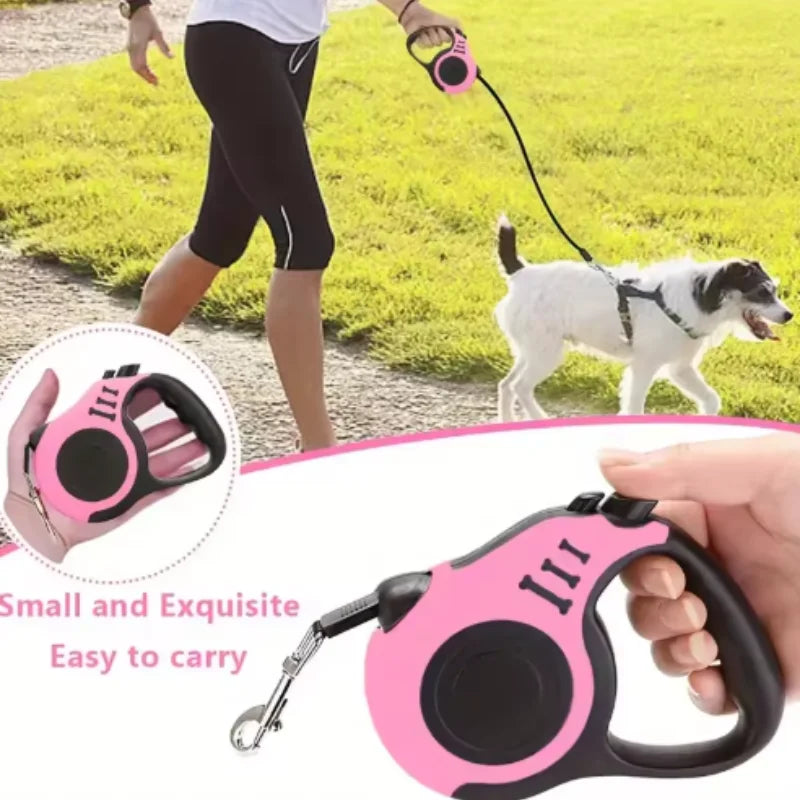 Retractable Dog Leash – Portable Walking Lead for Small & Medium Dogs