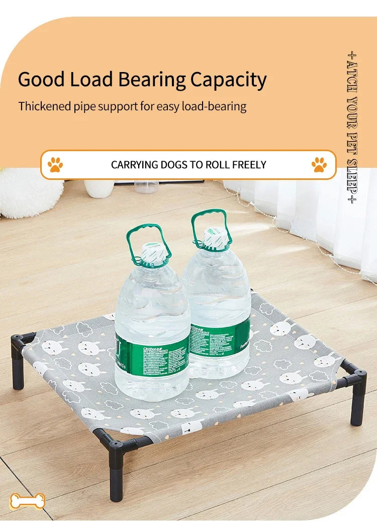 Elevated Pet Camping Bed – Portable Folding Dog & Cat Hammock