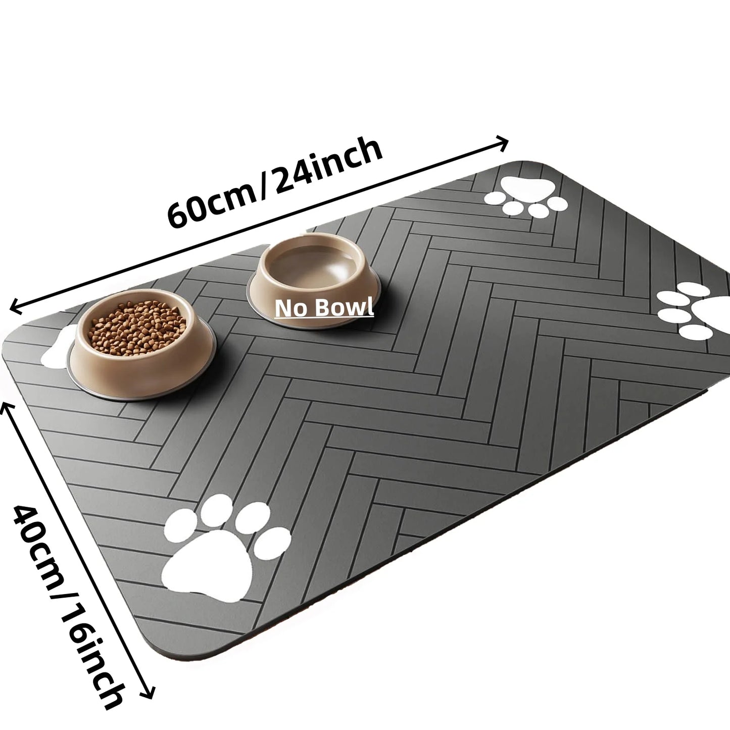 Absorbent Pet Feeding Mat – Quick-Dry Food & Water Bowl Placemat