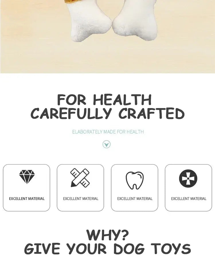 Interactive Pet Toy – Self-Relieving Vocal Chew Bone for Dogs & Cats