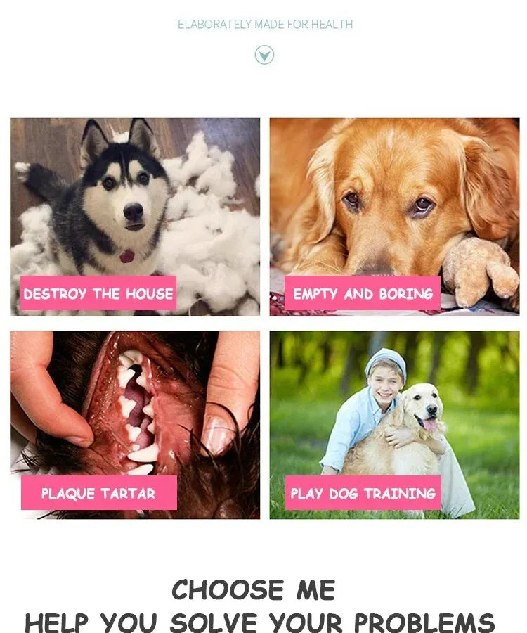 Interactive Pet Toy – Self-Relieving Vocal Chew Bone for Dogs & Cats