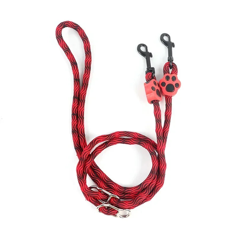 Pet Leash for Two Double Small, Medium and Large Dogs