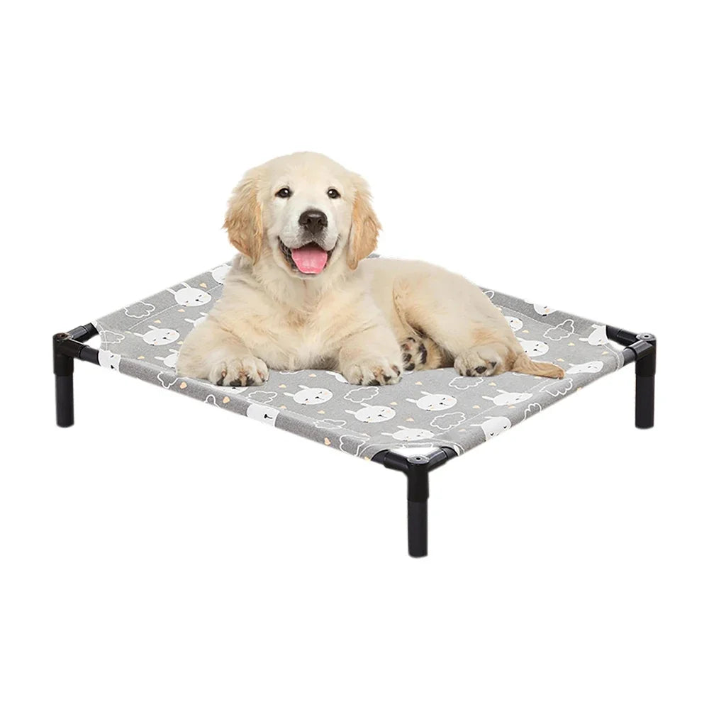Elevated Pet Camping Bed – Portable Folding Dog & Cat Hammock