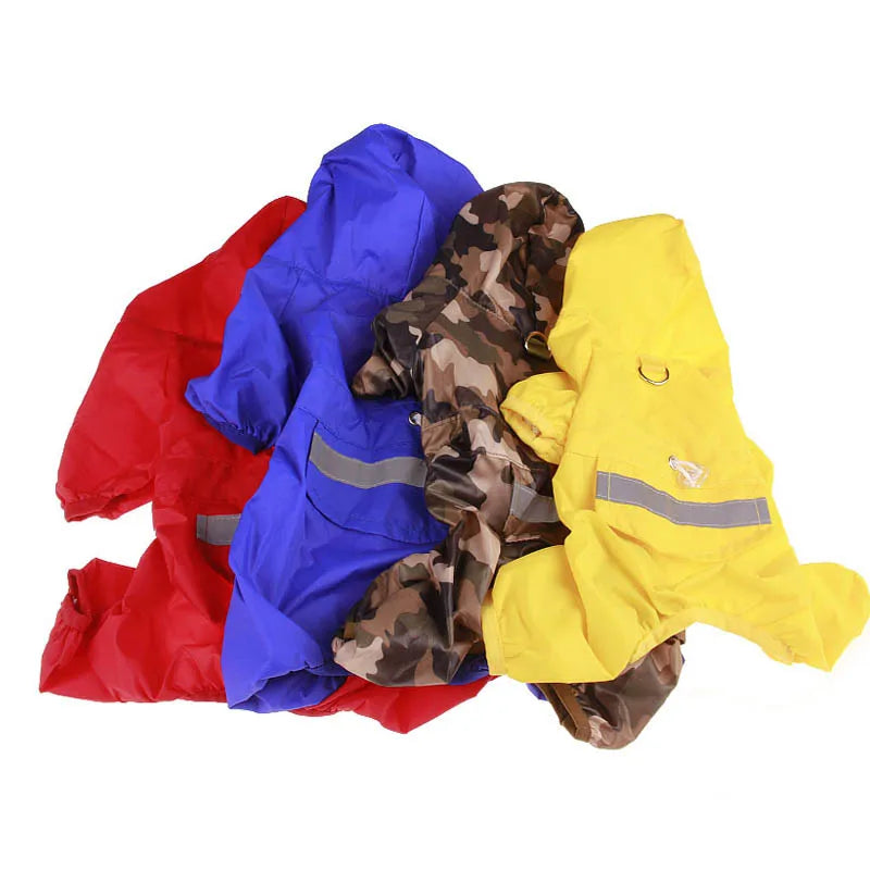 Pet Raincoat & Outdoor Rainwear Hood Apparel