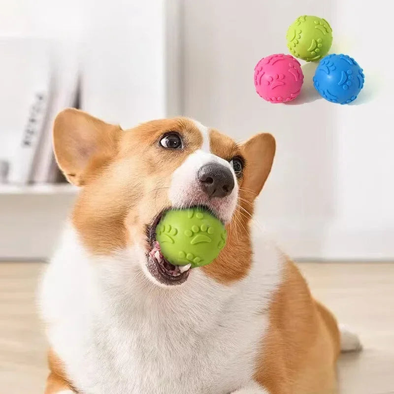 Pet Toys With Bite Resistance with Sound Making Footprints