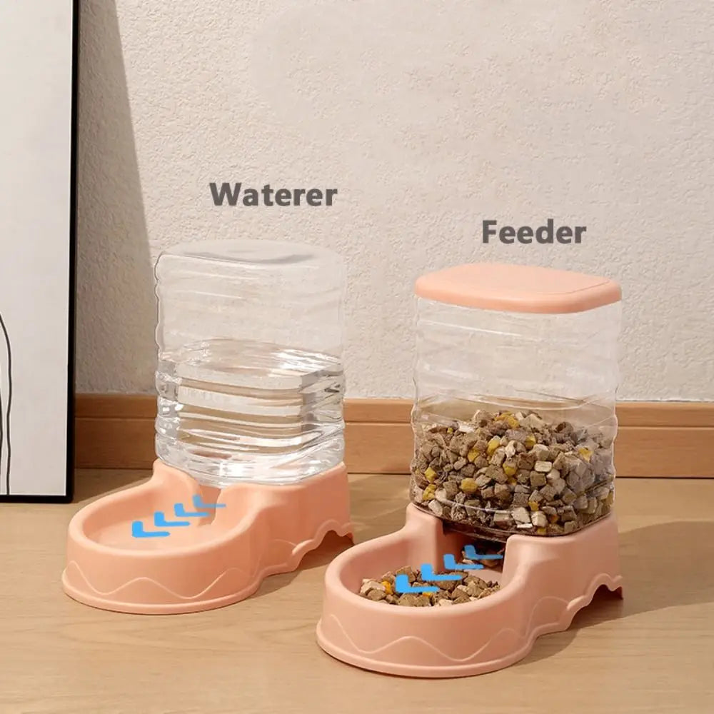 Automatic Pet Feeder & Water Fountain – 3.8L Food Dispenser