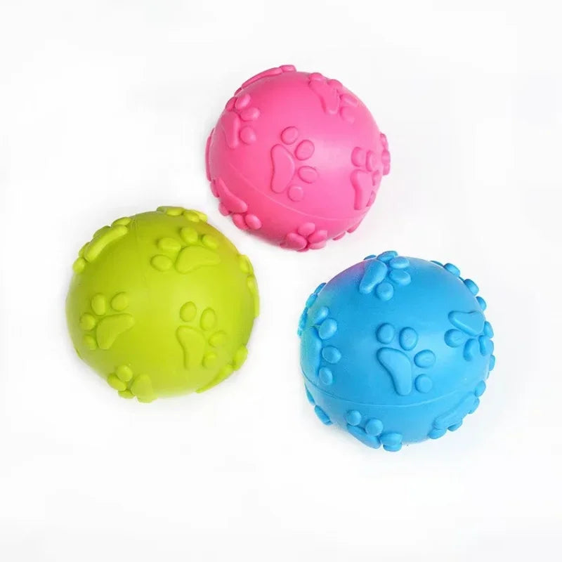 Pet Toys With Bite Resistance with Sound Making Footprints
