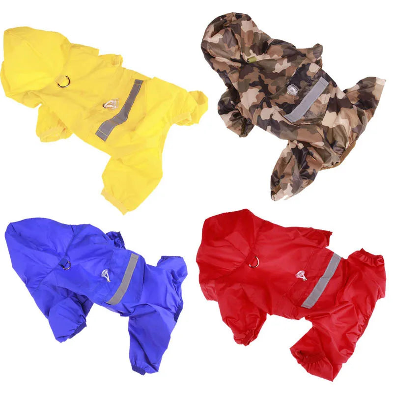 Pet Raincoat & Outdoor Rainwear Hood Apparel