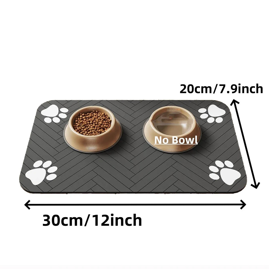 Absorbent Pet Feeding Mat – Quick-Dry Food & Water Bowl Placemat