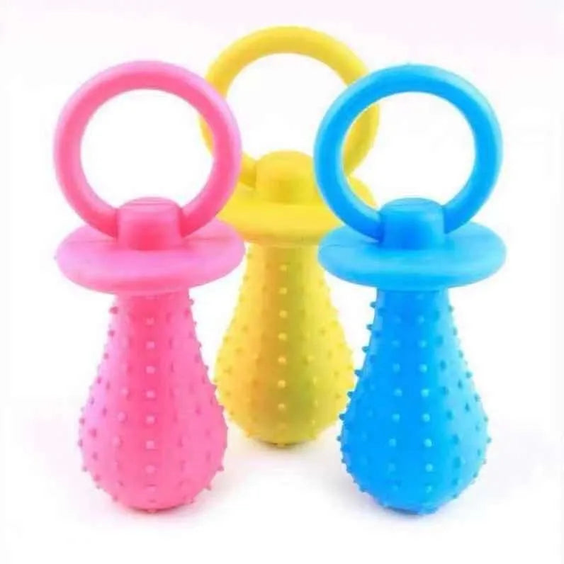 Rubber Dog Toy – Bite-Resistant Chew & Teeth Cleaning for Small Pets