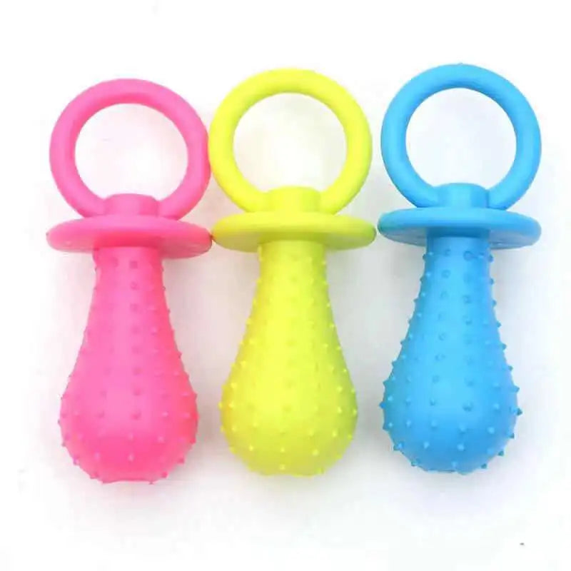 Rubber Dog Toy – Bite-Resistant Chew & Teeth Cleaning for Small Pets