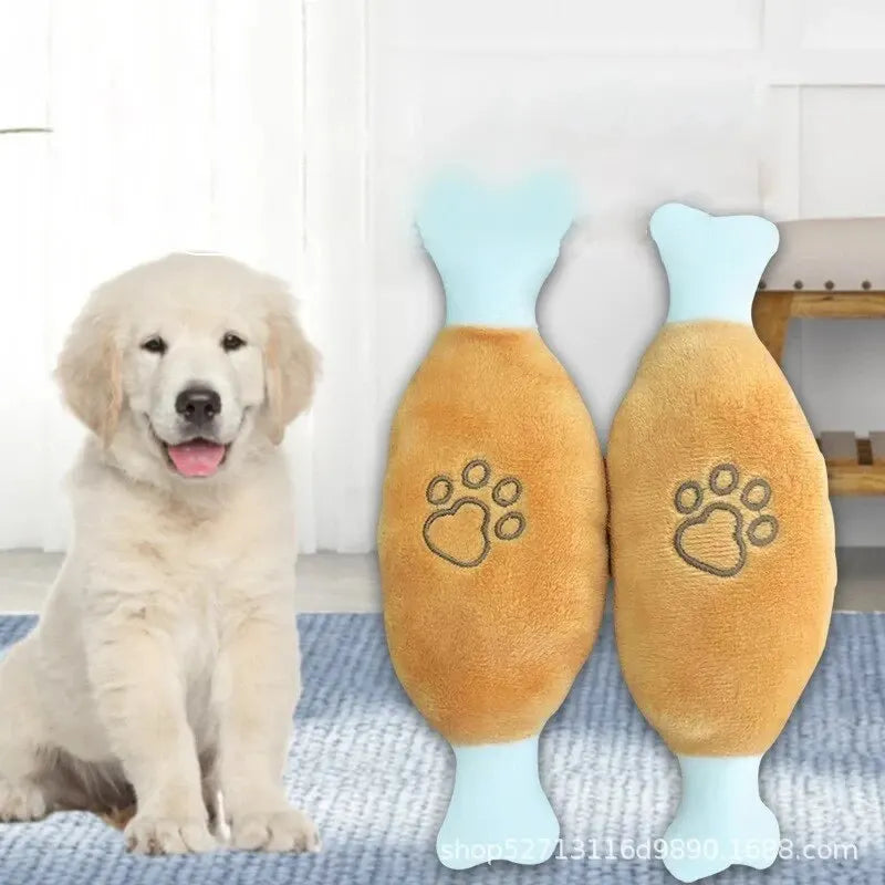 Interactive Pet Toy – Self-Relieving Vocal Chew Bone for Dogs & Cats