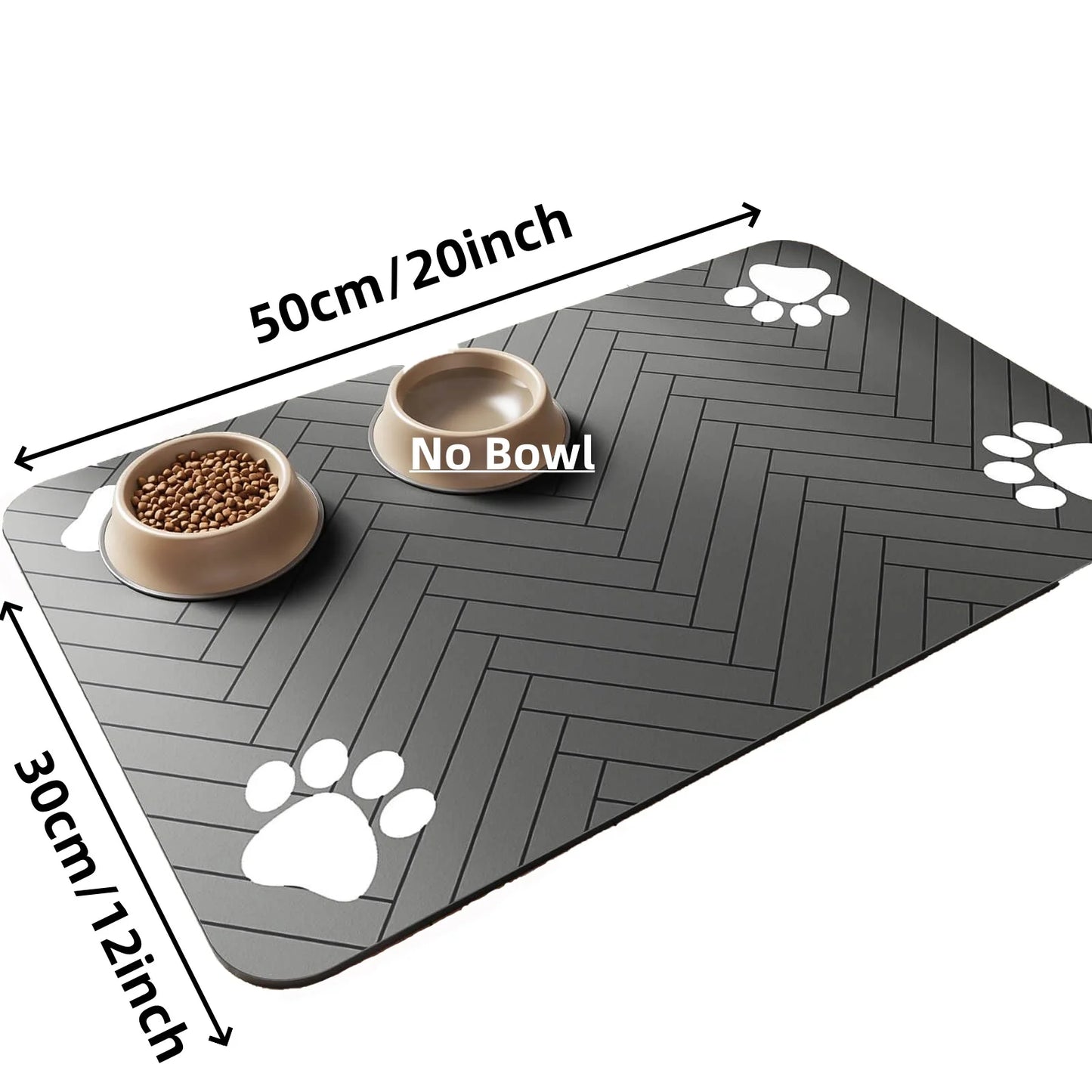 Absorbent Pet Feeding Mat – Quick-Dry Food & Water Bowl Placemat