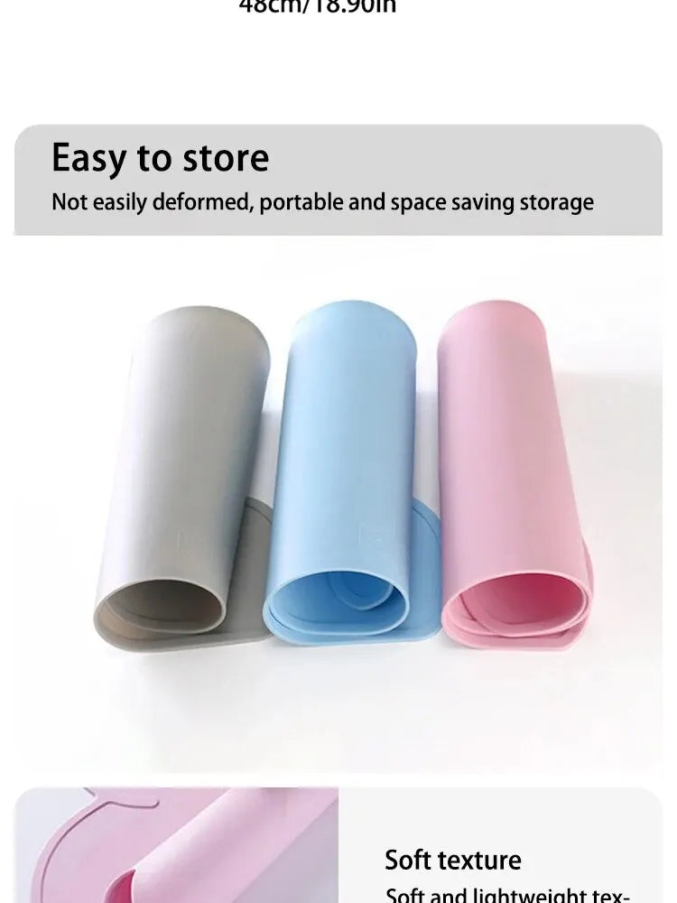 Non-Slip Pet Feeding Mat – Waterproof Silicone Placemat for Dogs & Cats