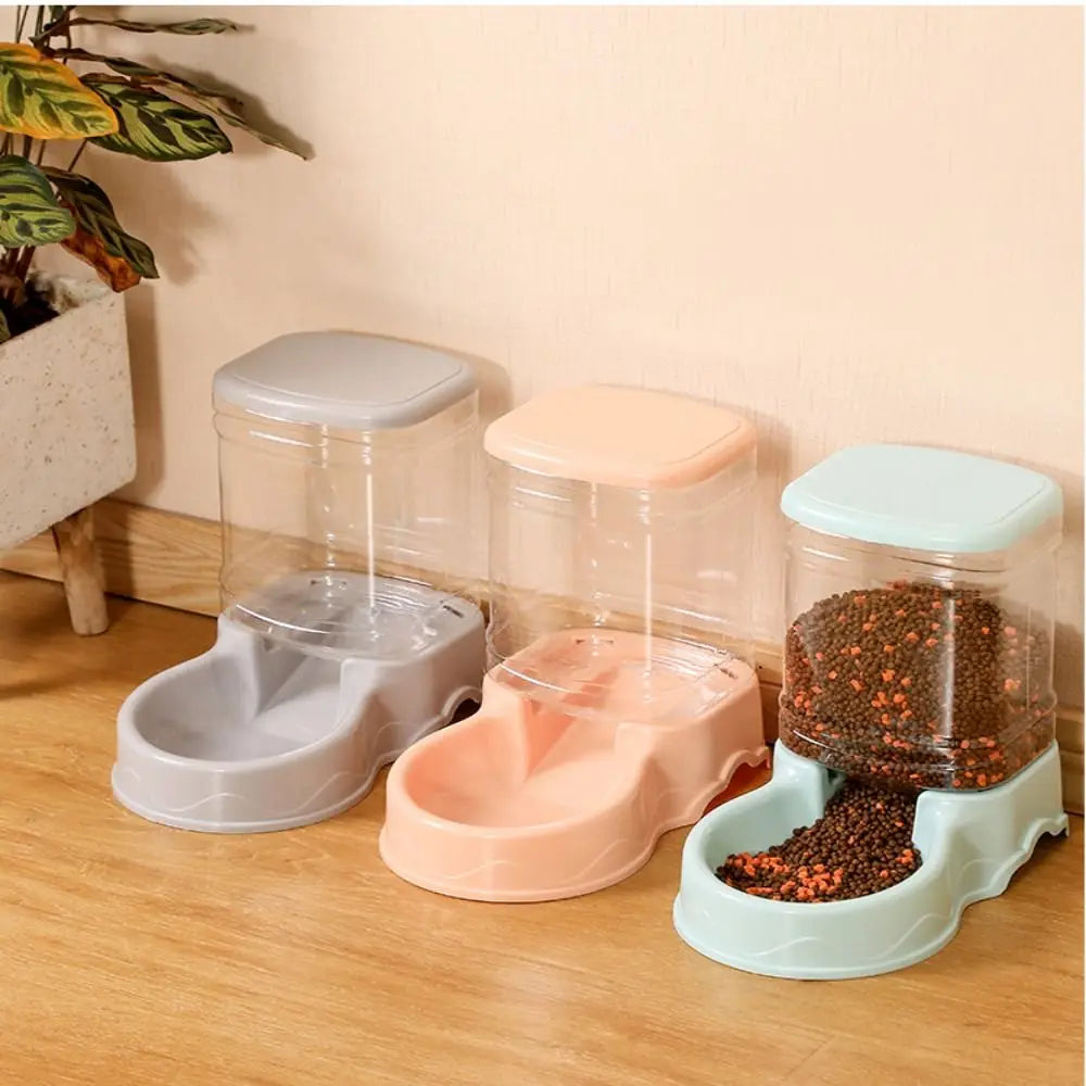 Automatic Pet Feeder & Water Fountain – 3.8L Food Dispenser