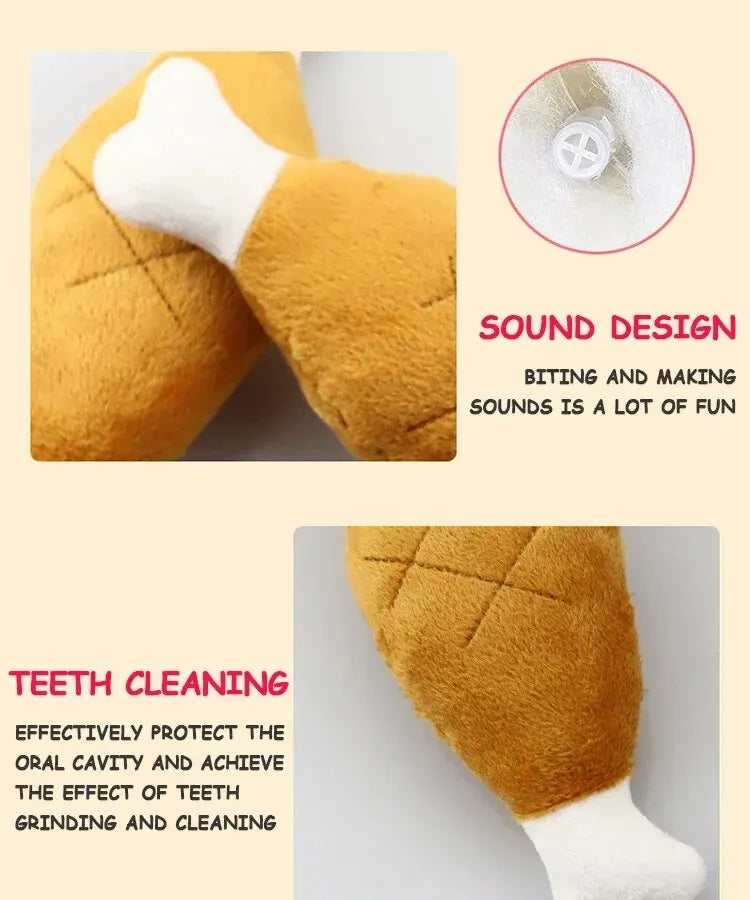 Interactive Pet Toy – Self-Relieving Vocal Chew Bone for Dogs & Cats