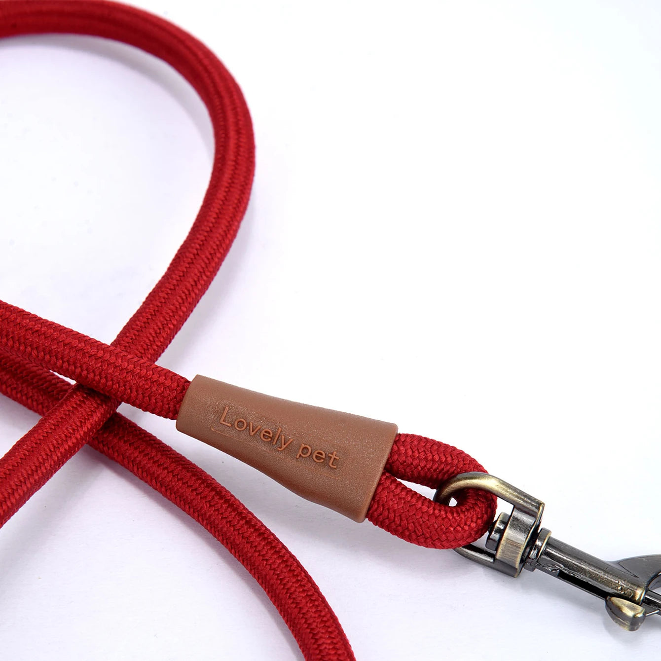 pet dog leash, 1.5-meter high density rope, soft handle, alloy buckle.
