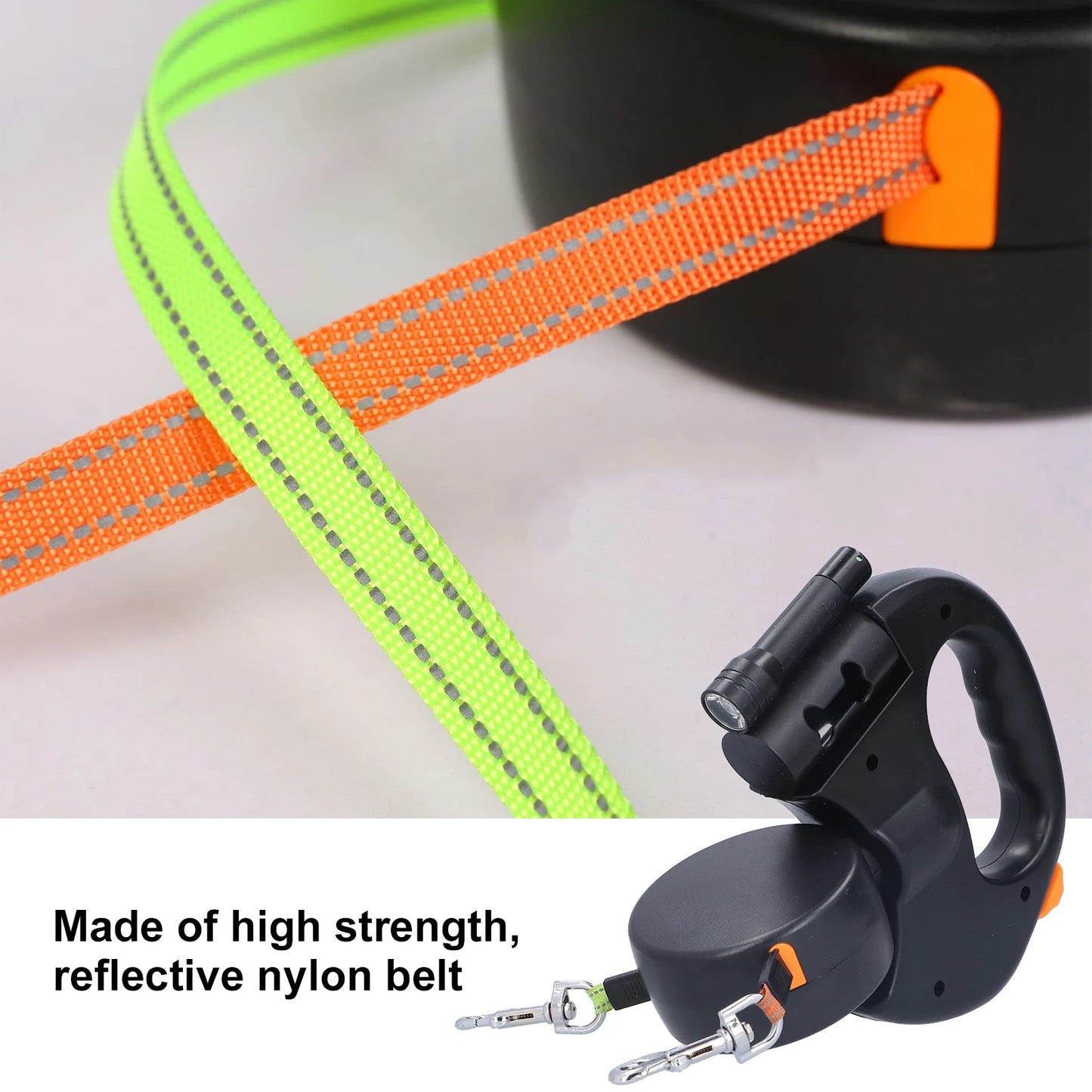 Retractable Double Dog Leash