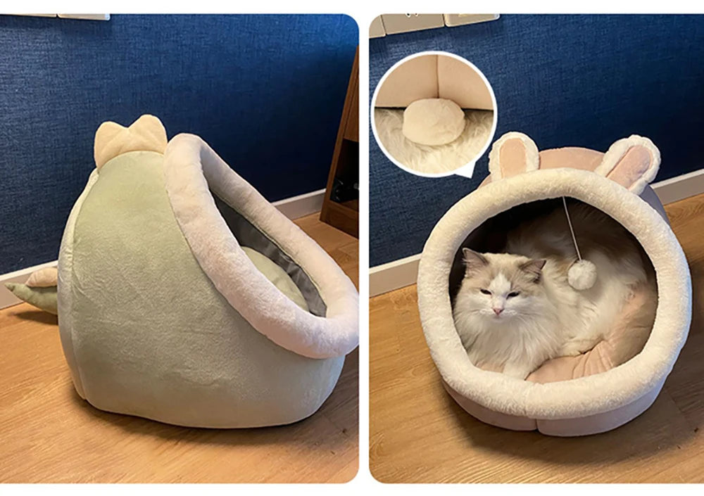 Foldable Removable Washable Pet Sleeping Bed for Small Dog & Cat