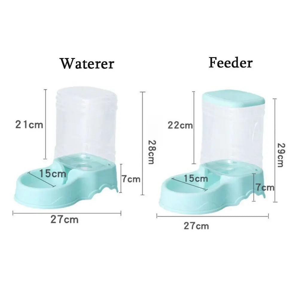 Automatic Pet Feeder & Water Fountain – 3.8L Food Dispenser