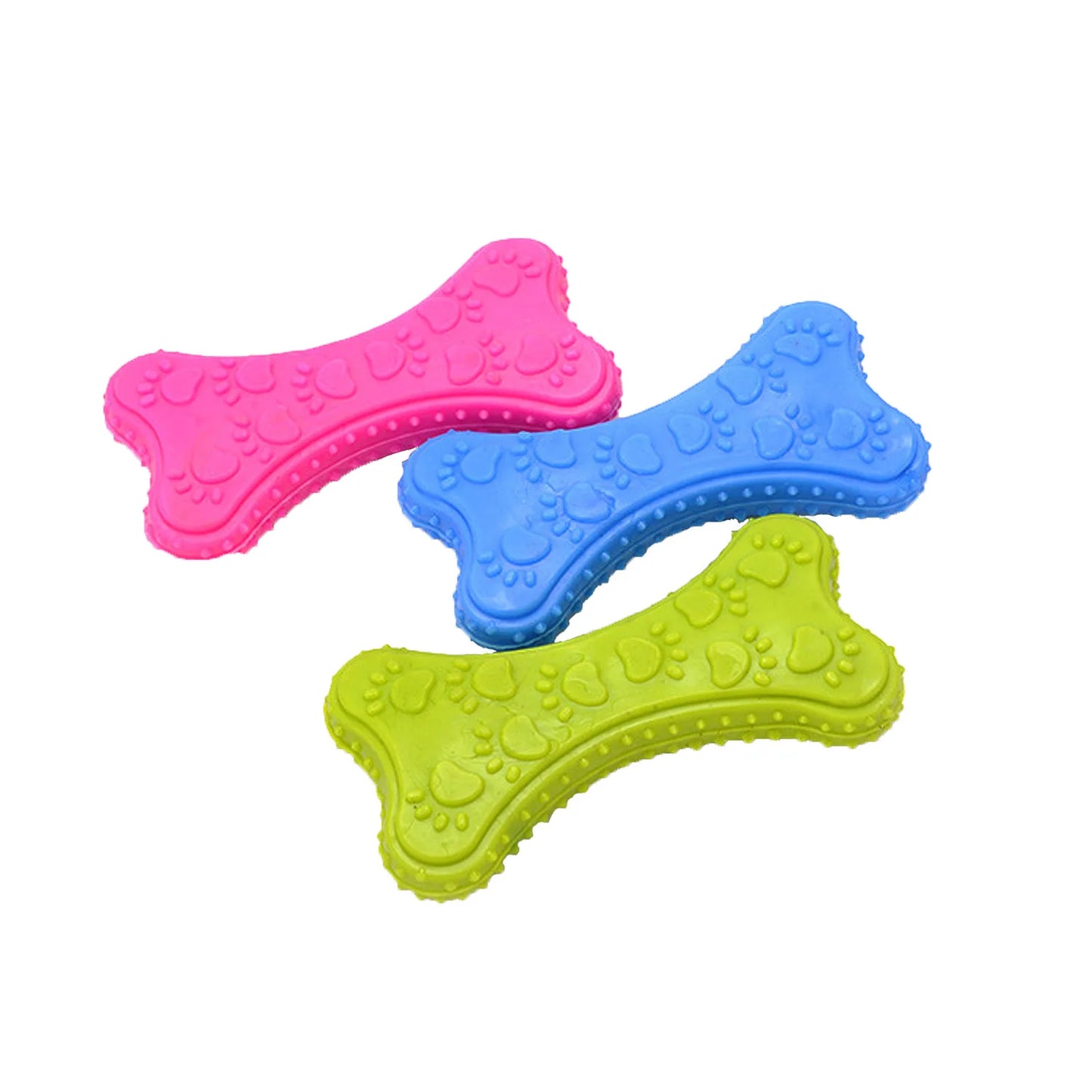 Rubber Dog Toy – Bite-Resistant Chew & Teeth Cleaning for Small Pets
