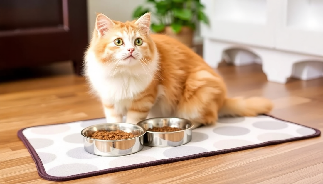 best waterproof pet feeding mats review for cute cat