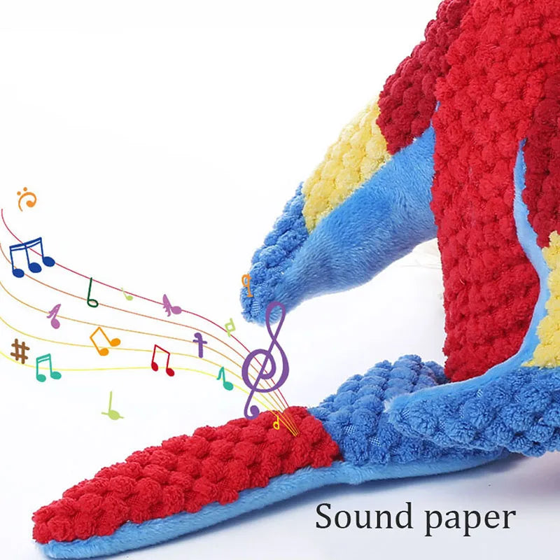 Plush Squeaky Dog Toy – Durable Rope Chew for Puppies & Pets