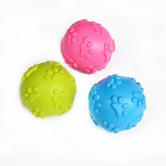 Pet Toys With Bite Resistance with Sound Making Footprints