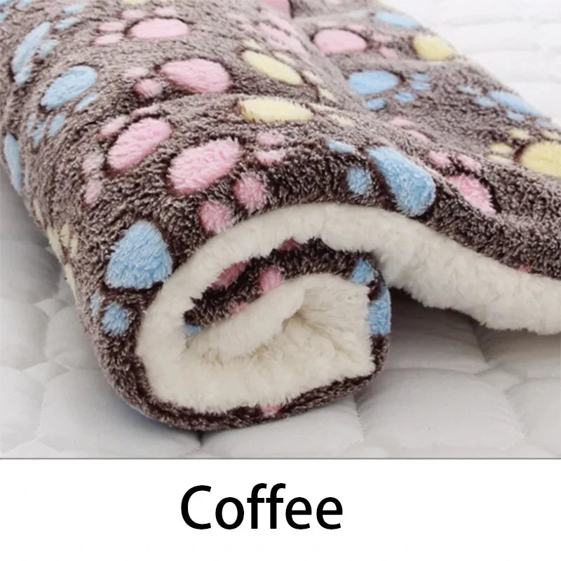 Flannel Pet Sleeping Mat – Soft Dog & Cat Bed Cushion Blanket