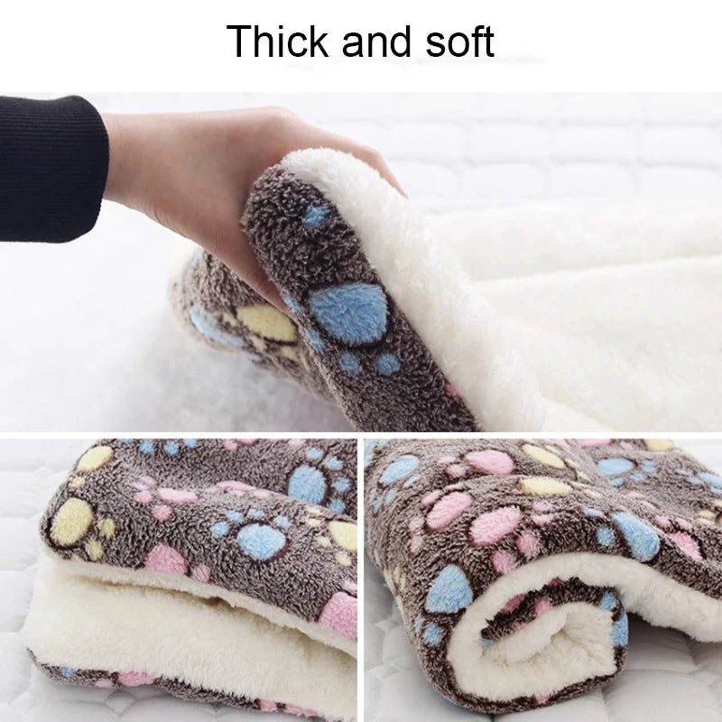 Flannel Pet Sleeping Mat – Soft Dog & Cat Bed Cushion Blanket