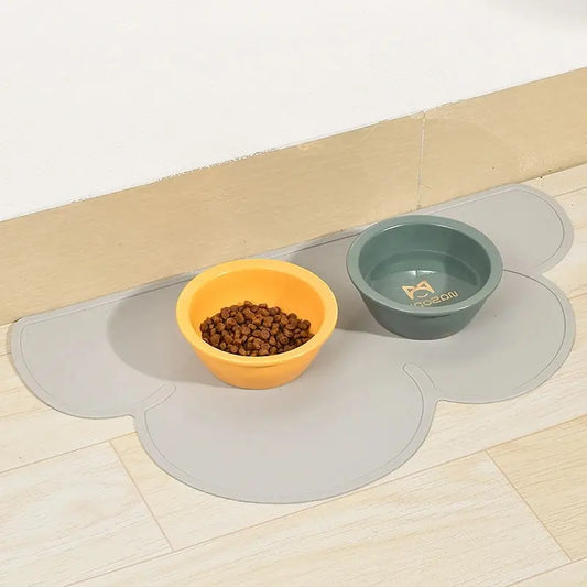 Non-Slip Pet Feeding Mat – Waterproof Silicone Placemat for Dogs & Cats