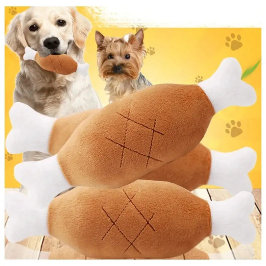 Interactive Pet Toy – Self-Relieving Vocal Chew Bone for Dogs & Cats