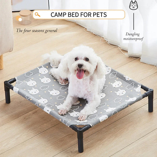Elevated Pet Camping Bed – Portable Folding Dog & Cat Hammock