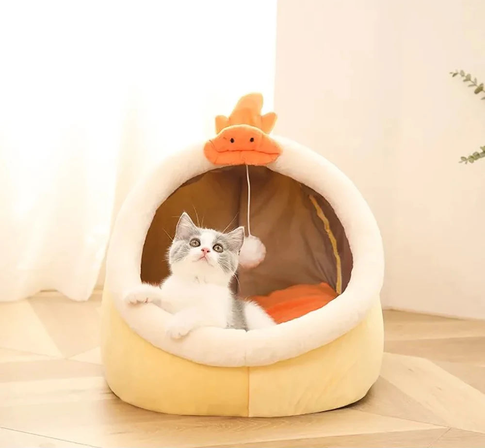 Foldable Removable Washable Pet Sleeping Bed for Small Dog & Cat
